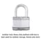 Master Lock Magnum 2 in. H X 1-1/4 in. W X 2-1/2 in. L Steel Dual Ball Bearing Locking Weather-Resis M15XKADLFCCSEN - alternate 3